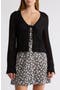 Open Knit Flyaway Cardigan