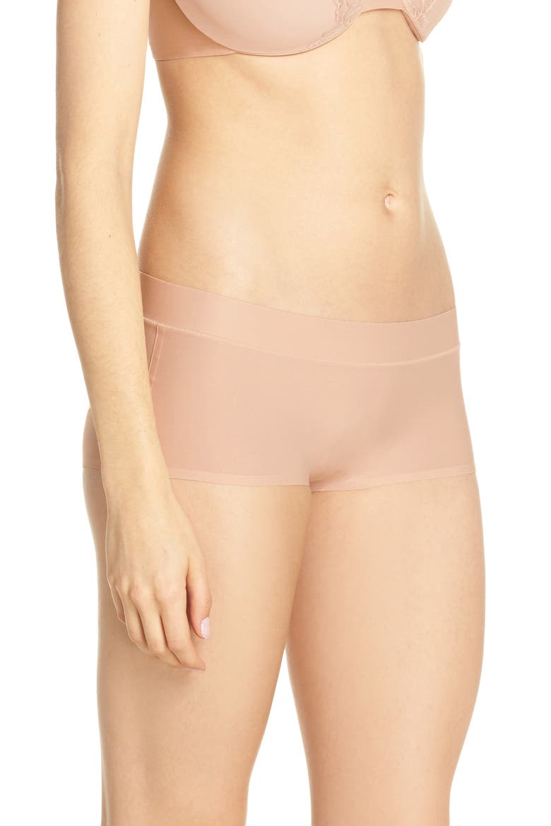 Intimates Soft Stretch Seamless Boyshorts, Alternate, color, NUDE BLUSH