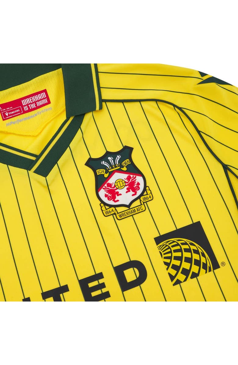 Macron Men's Macron Yellow Wrexham 2025/26 Away Replica Jersey, Alternate, color, Yellow