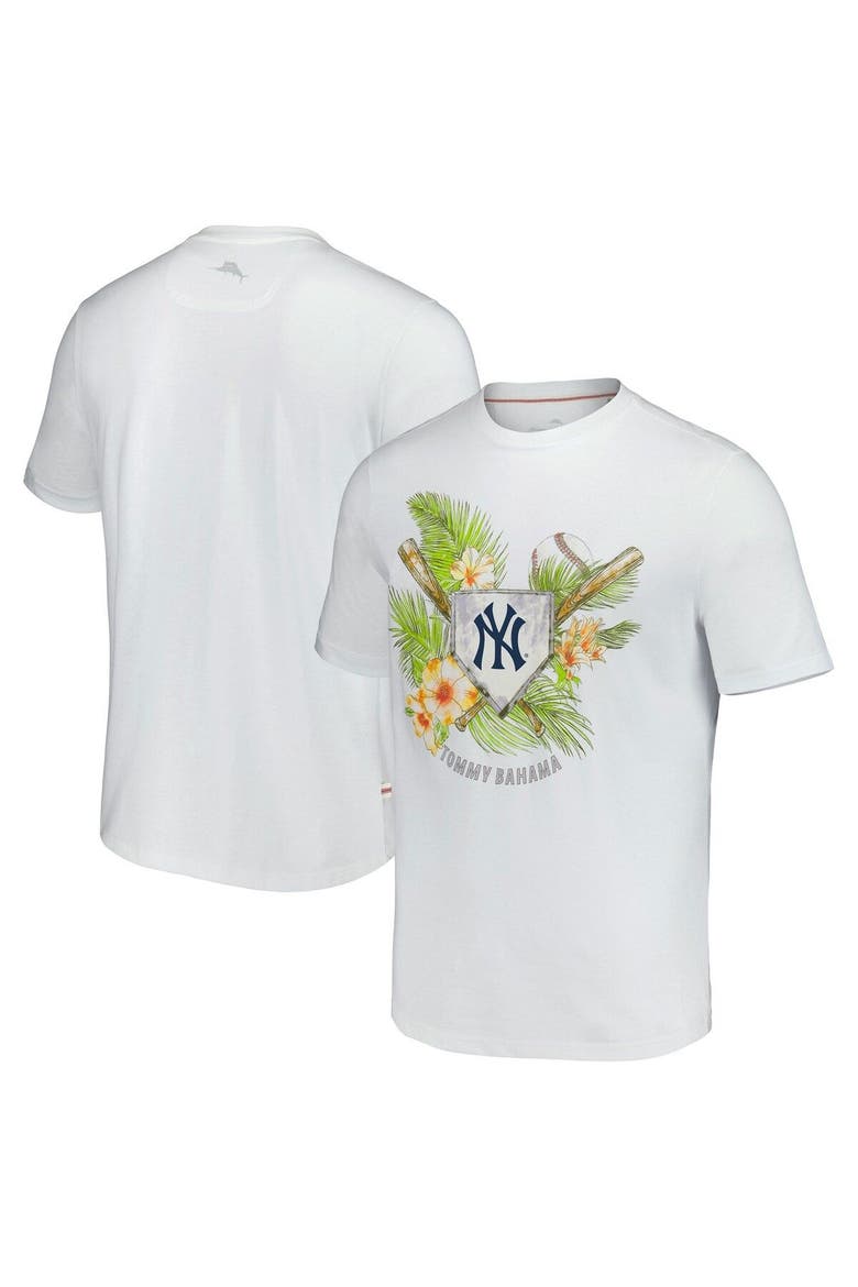 Men's Tommy Bahama  White New York Yankees Island League T-Shirt, Main, color, White