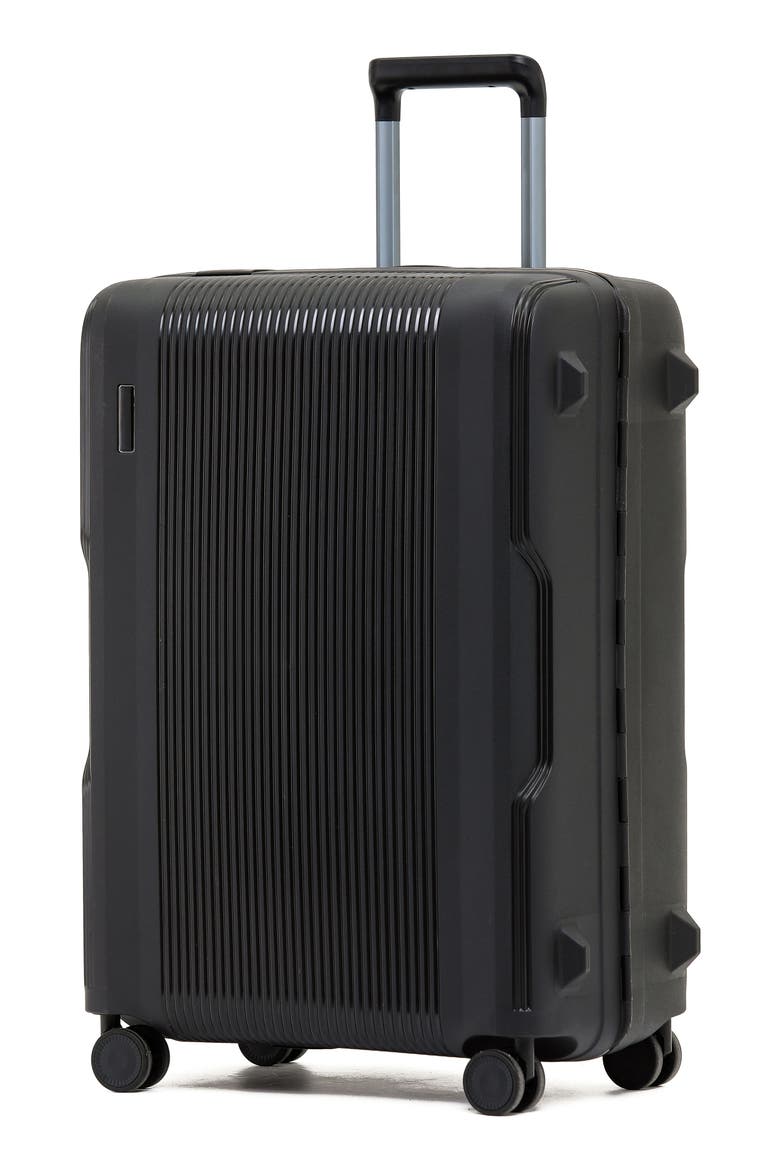 Fort Hardshell 21-Inch Clamped Carry-On, Alternate, color, BLACK
