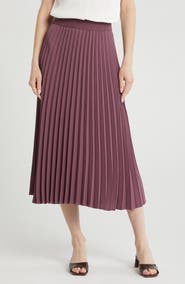Nordstrom Pleated Midi Skirt