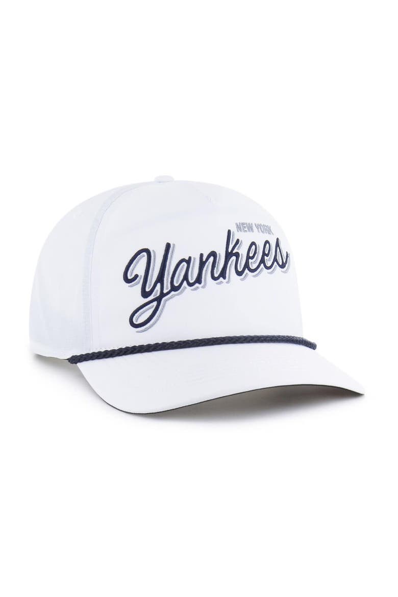 Men's '47  White New York Yankees Brrr Fairway Hitch Adjustable Hat, Alternate, color, White