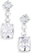 Nadri Cori Cushion Cut Cubic Zirconia Drop Earrings