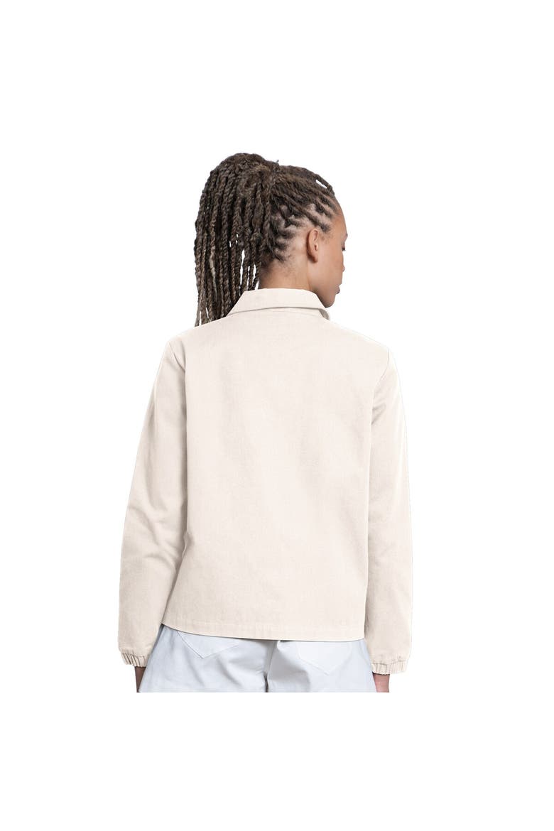 Women's Starter  Cream Los Angeles Dodgers Cooperstown First Down Full-Snap Coaches Jacket, Alternate, color, Cream