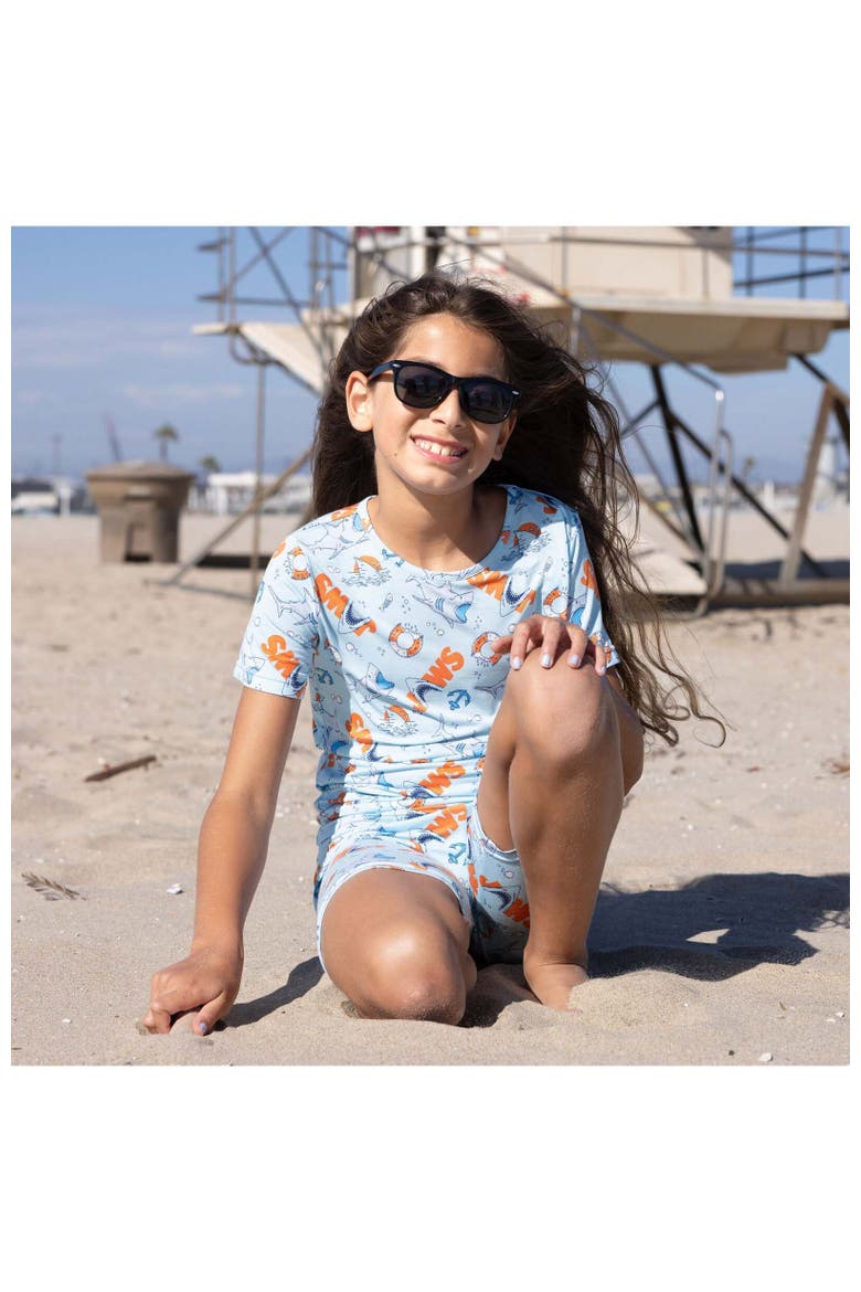 JAWS Kids 2-Piece Short Sleeve & Shorts Pajama Set, Alternate, color, JAWS