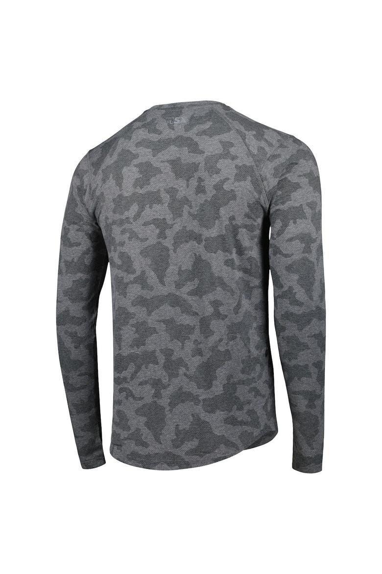 Men's MSX by Michael Strahan Gray New Orleans Saints Performance Camo Long Sleeve T-Shirt, Alternate, color, Gray