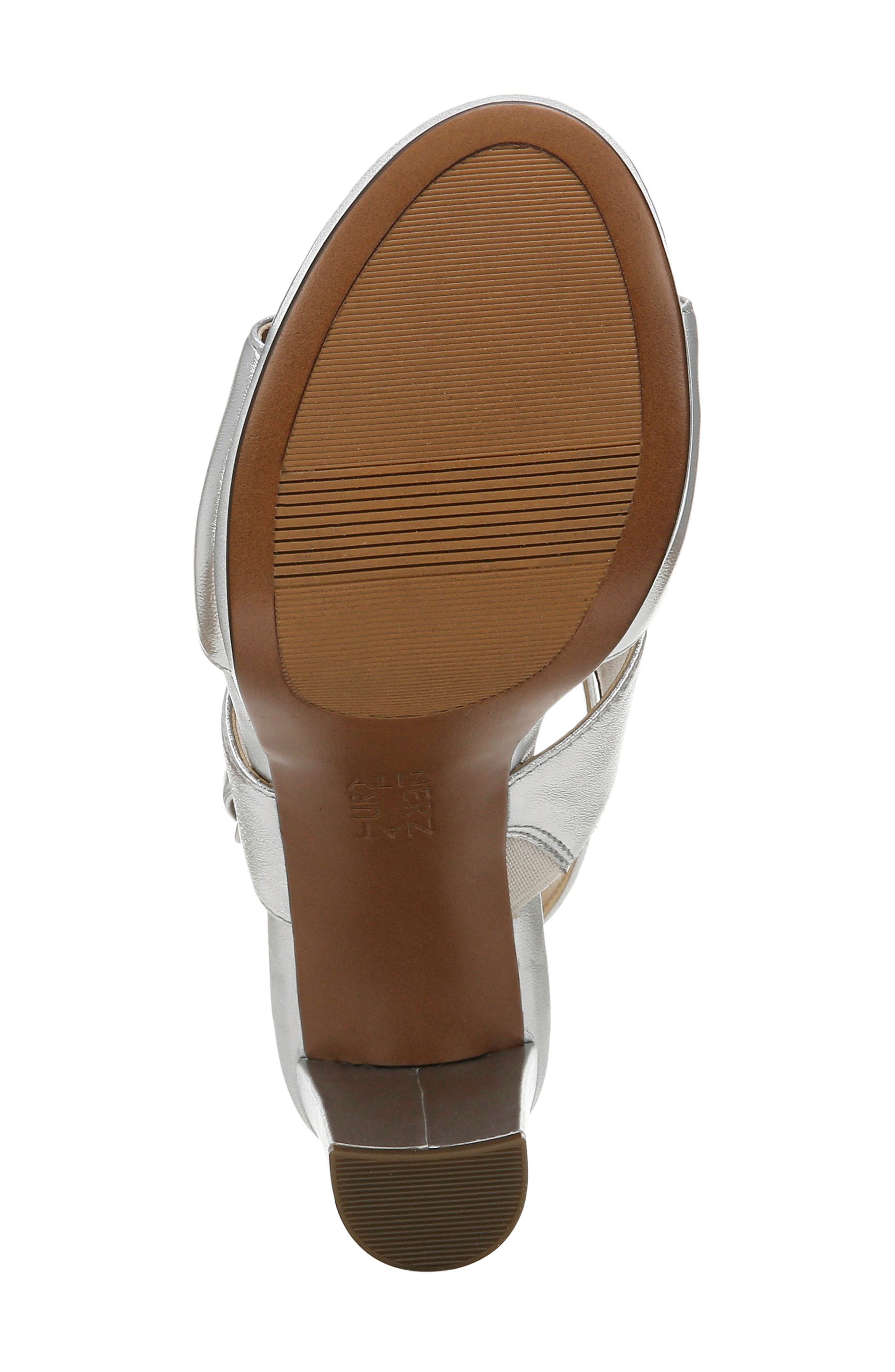 Maddie Platform Sandal, Alternate, color, SILVER LEATHER