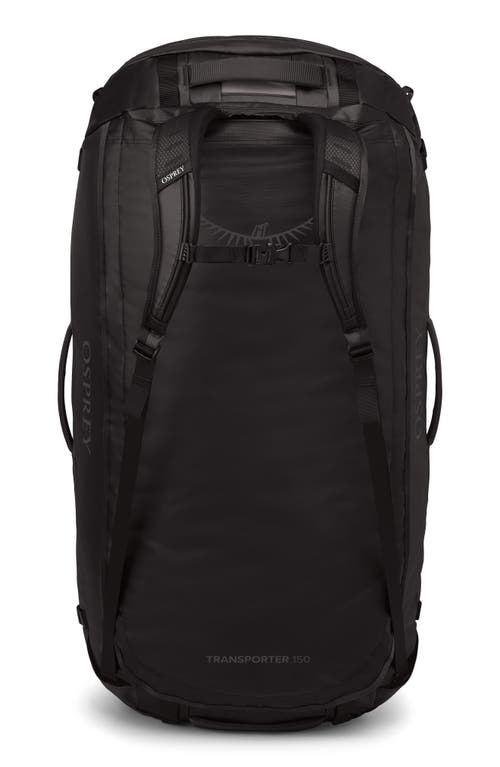 Osprey Transporter 150-liter Duffle Luggage In Raven Black/black