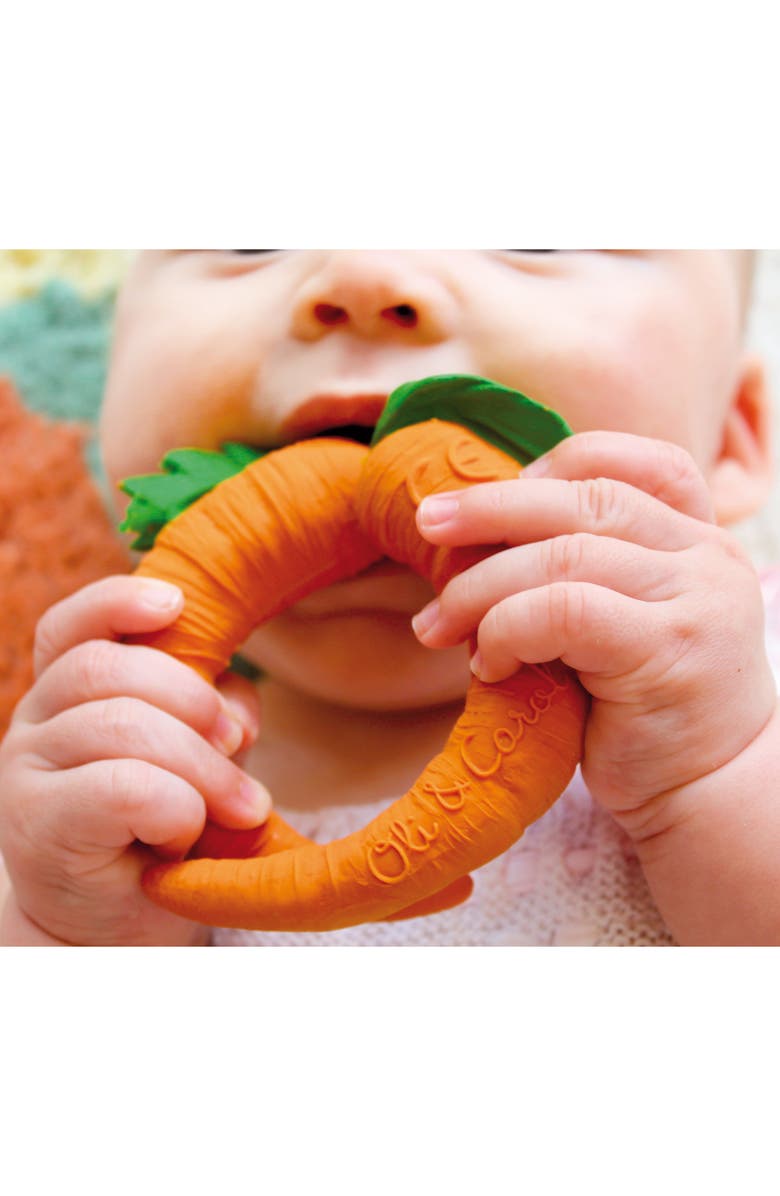 Oli&Carol Oli and Carol Cathy the Carrot Teething Toy, Alternate, color, 