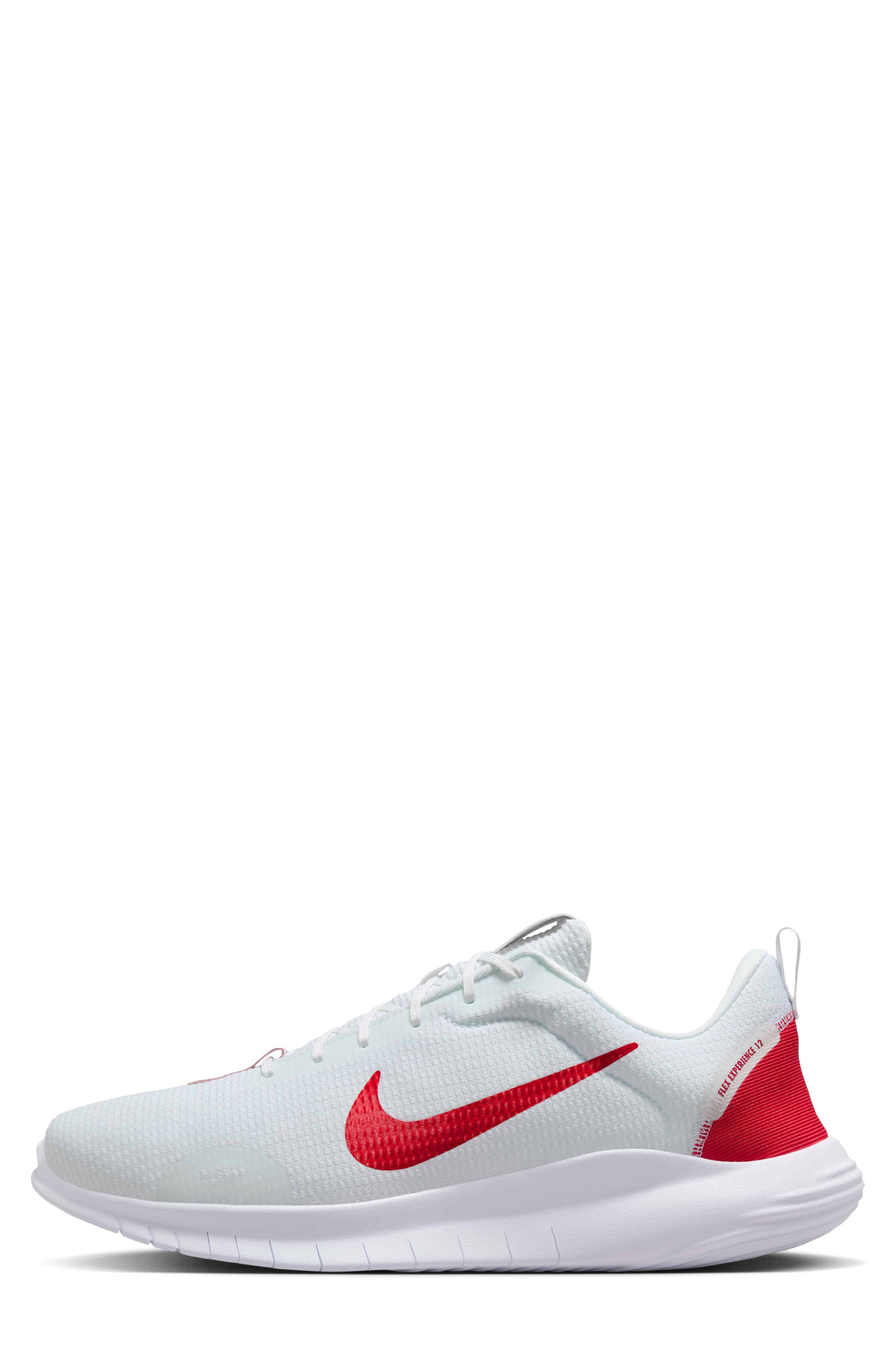 Nike Flex Experience Run 12 Road Running Shoe - Extra Wide Width Available, Alternate, color, White/ University Red/ White