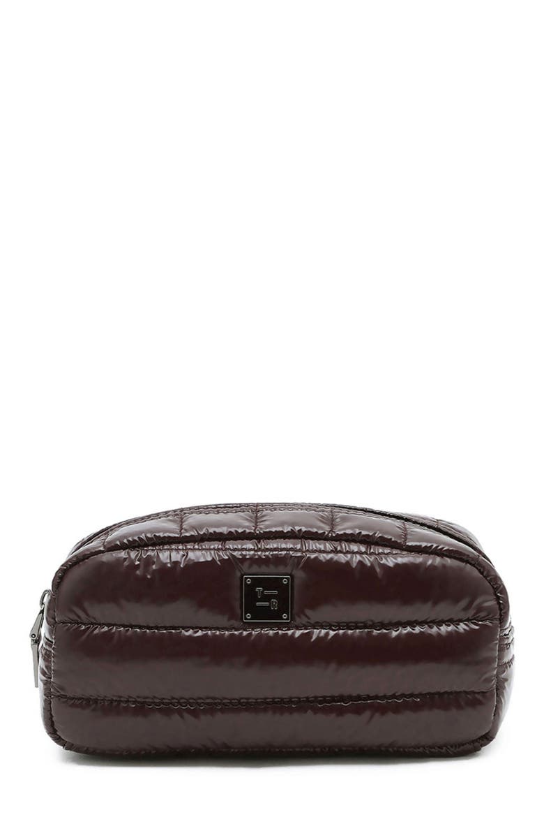Touch-Up Carry All Essentials Pouch, Main, color, GLOSSY CHOCOLATE