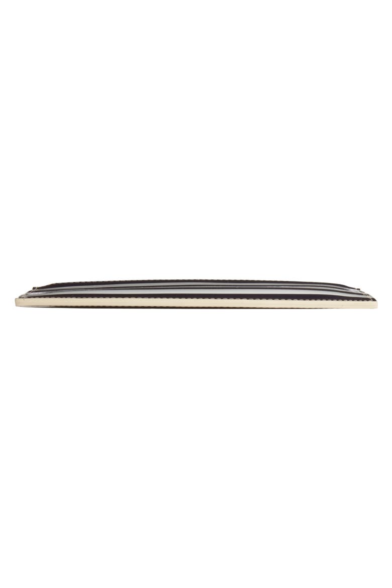 stripe pencil pouch set, Alternate, color, WHITE