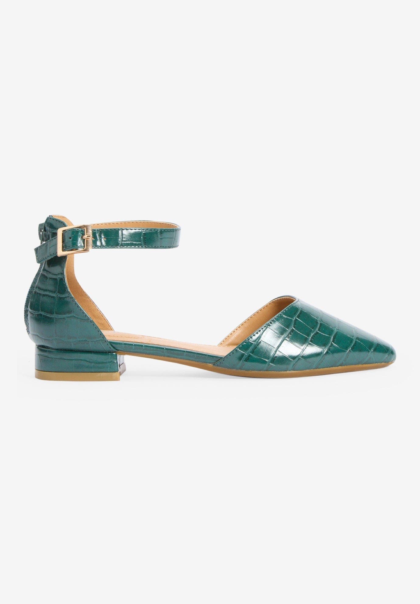 The Loucia Shoe, Alternate, color, EMERALD CROCO