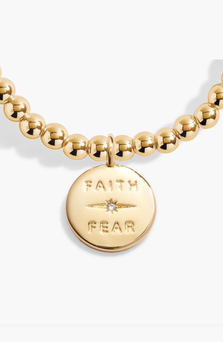 A Littles & Co A Little 'Faith Over Fear' Bracelet in Gold-Tone Plating, Alternate, color, Metallic Gold