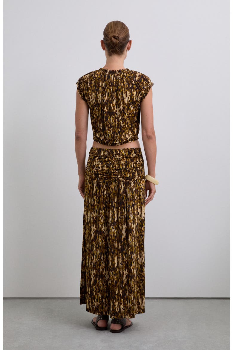 Fricafila Skirt, Alternate, color, Brownmustard