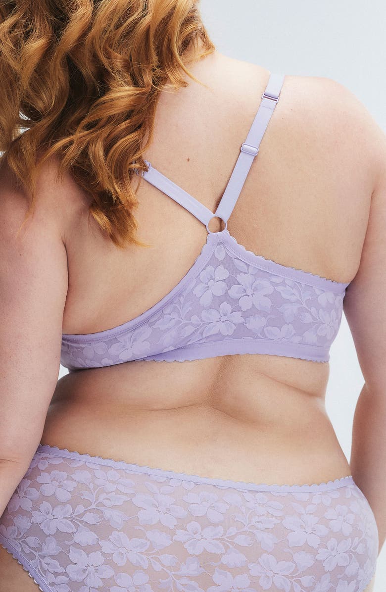 SAVAGE X FENTY Lavish Lace Front Closure Lace Push-Up Bra, Alternate, color, Purple Lavender