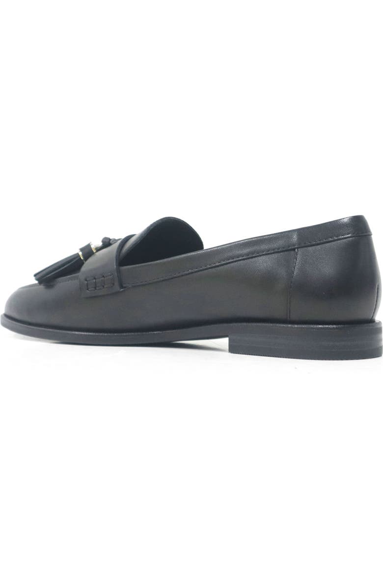 Kenneth Cole Lyra Tassel Loafer, Alternate, color, Black Leather