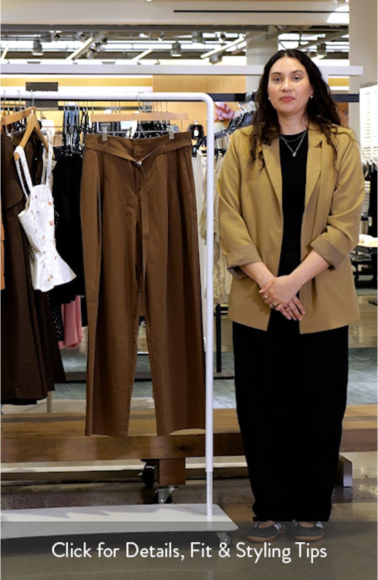 Cubo Patalon Belted Cotton Blend Pants, sales video thumbnail
