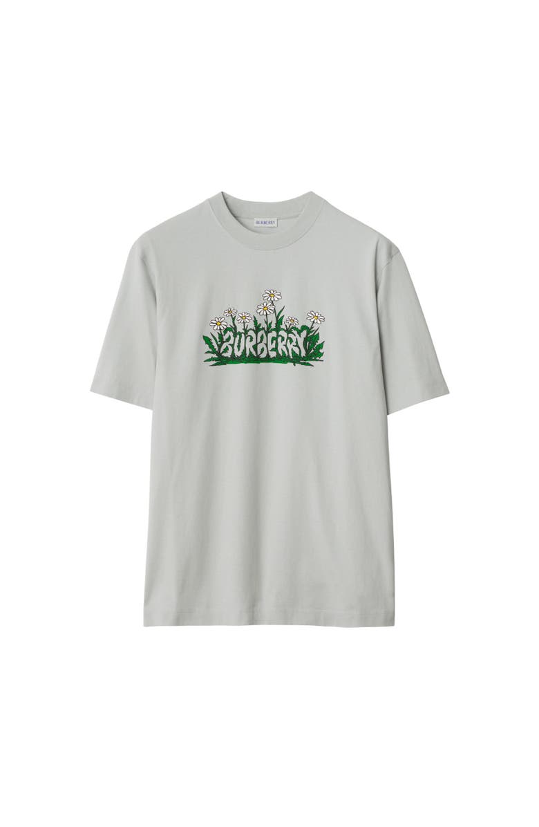 Burberry Daisy Logo Cotton T-shirt, Alternate, color, 