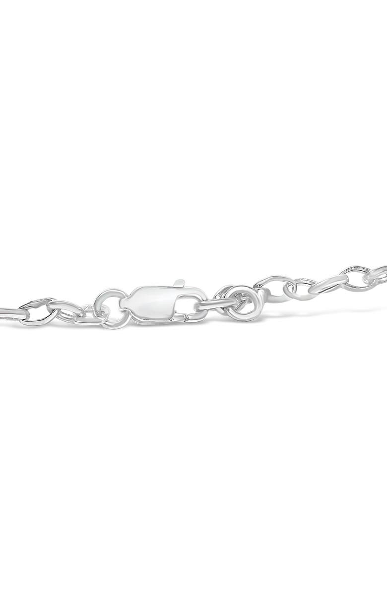 Haus of Brilliance 10k White Gold 1/6 Cttw Diamond "Love" Charm Cable Chain Bracelet, Alternate, color, White