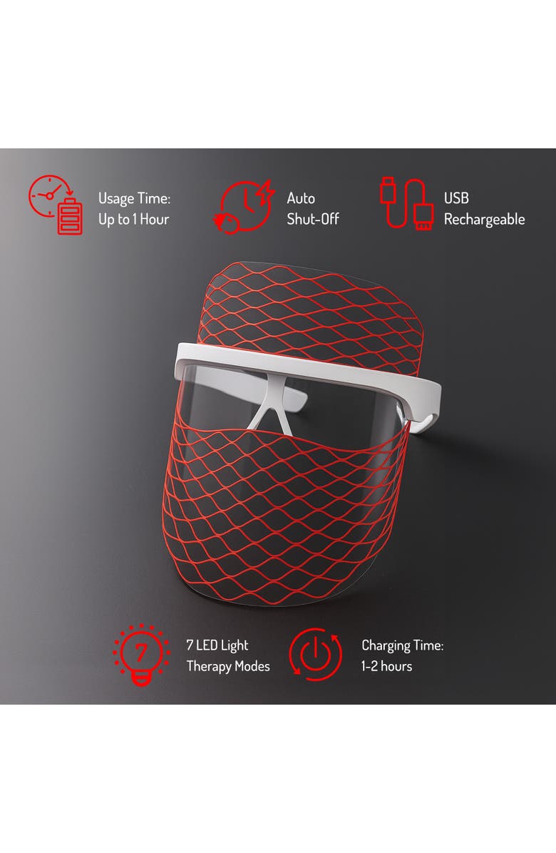 PURSONIC Firming, Lifting & Radiance Skincare Set - 7-in-1 LED Light Therapy Face Mask & Sculpting Wand Set, Alternate, color, Multicolor