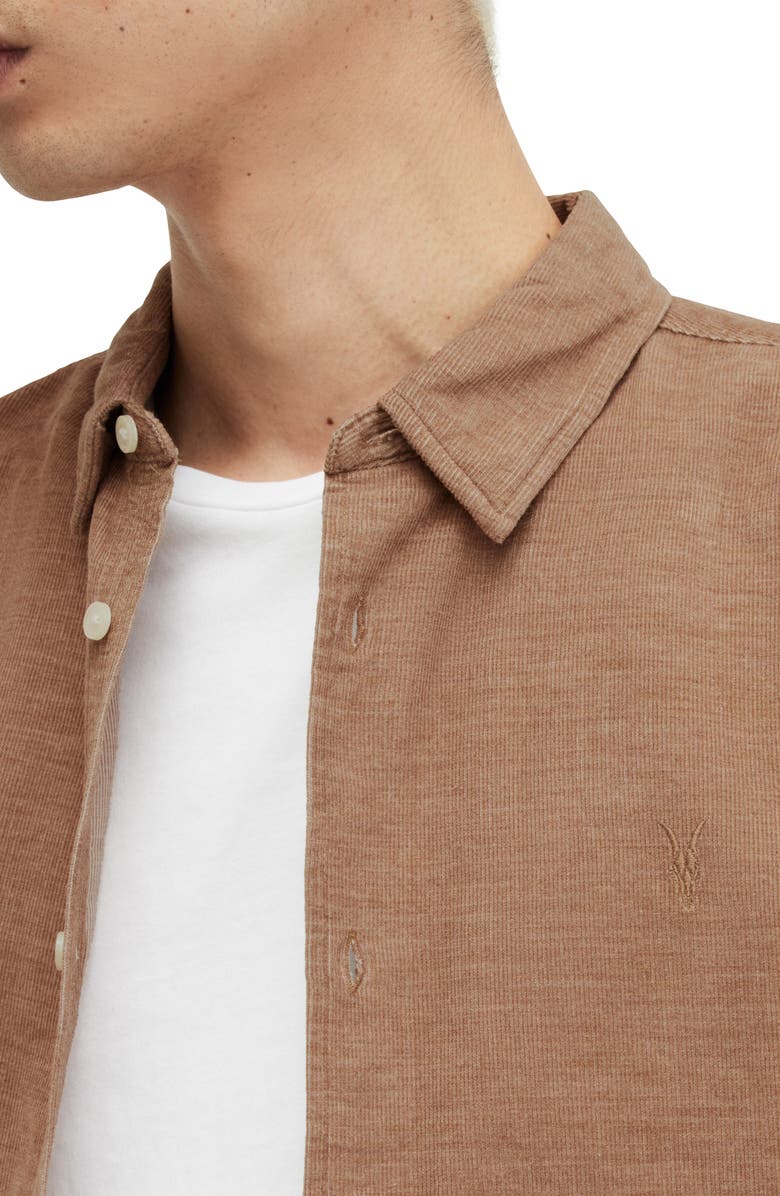 AllSaints Lorella Cotton Button-Up Shirt, Alternate, color,
