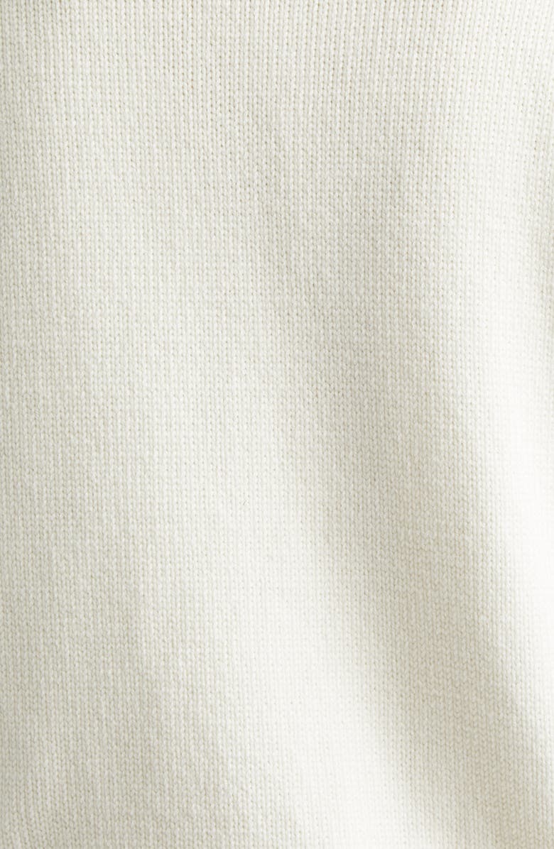 Moncler Mixed Media Quilted Down Puffer Cardigan, Alternate, color, Silk White