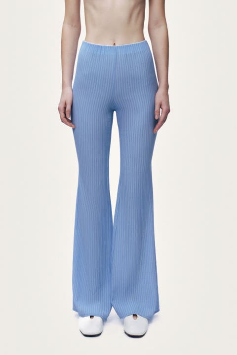 High Waist Flare Trousers