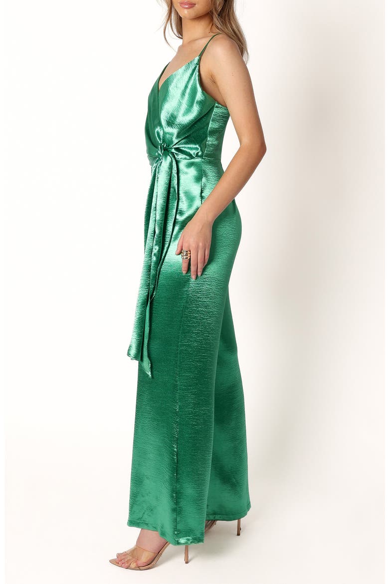 Jessica Satin Jumpsuit, Alternate, color, EMERALD