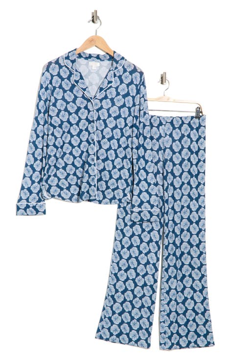 Tranquility Long Sleeve Shirt & Pants Pajamas (Regular & Plus)