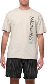 Maui & Sons Fossil Boxy Fit Cotton Graphic T-Shirt