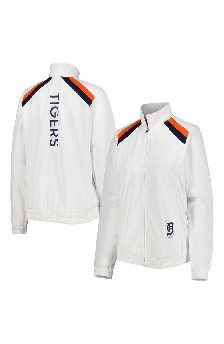 G-III 4HER BY CARL BANKS Women's G-III 4Her by Carl Banks White Detroit Tigers Red Flag Full-Zip Track Jacket, Main, color, White