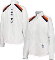 G-III 4HER BY CARL BANKS Women's G-III 4Her by Carl Banks White Detroit Tigers Red Flag Full-Zip Track Jacket