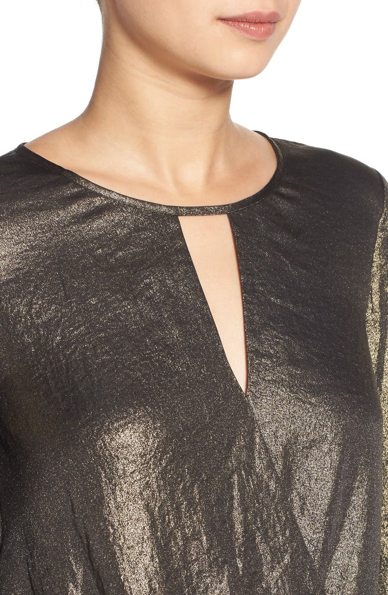 Chelsea28 Metallic Surplice Top, Alternate, color,