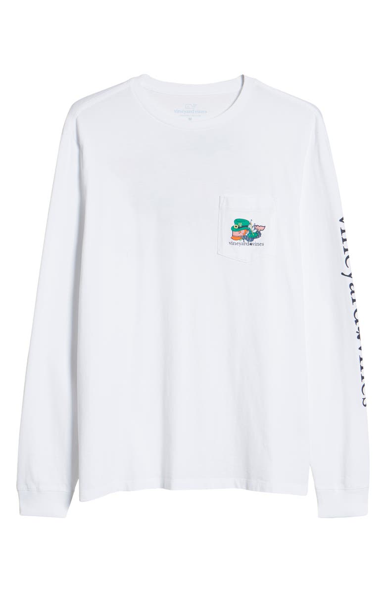 vineyard vines Men's Bagpipe Whale Long Sleeve Pocket Graphic Tee, Alternate, color,