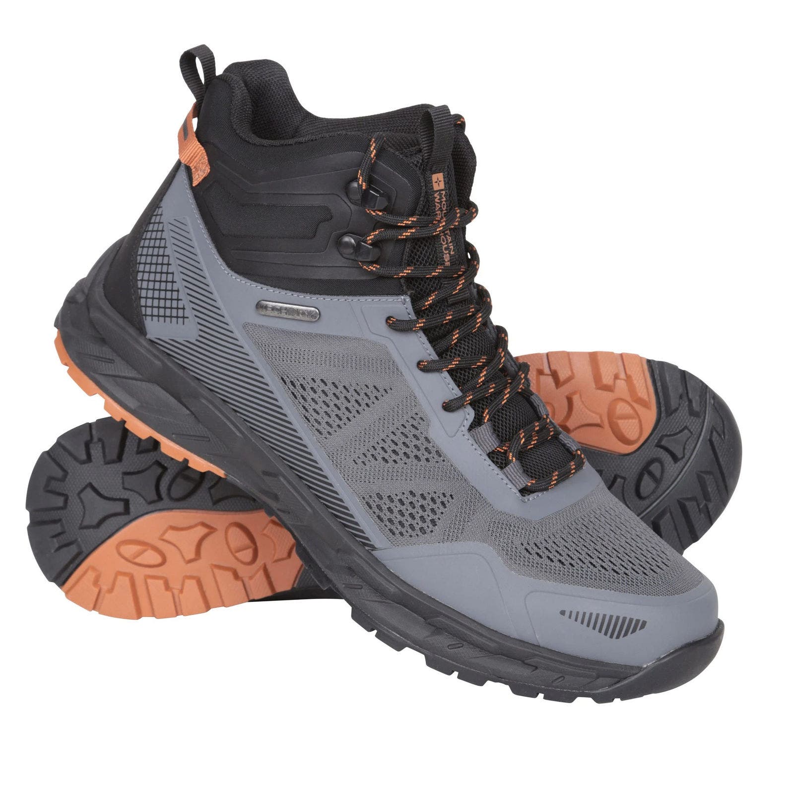 Crusade Leather Waterproof Walking Boots, Alternate, color, Black