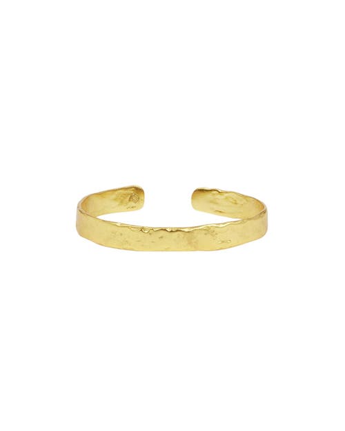 Ottoman Hands Dela Textured Cuff Bracelet In Gold