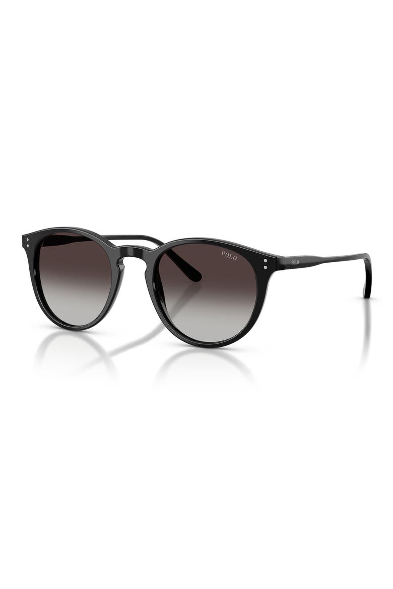 Phantos 50mm Sunglasses, Alternate, color, SHINY BLACK / GRADIENT GREY