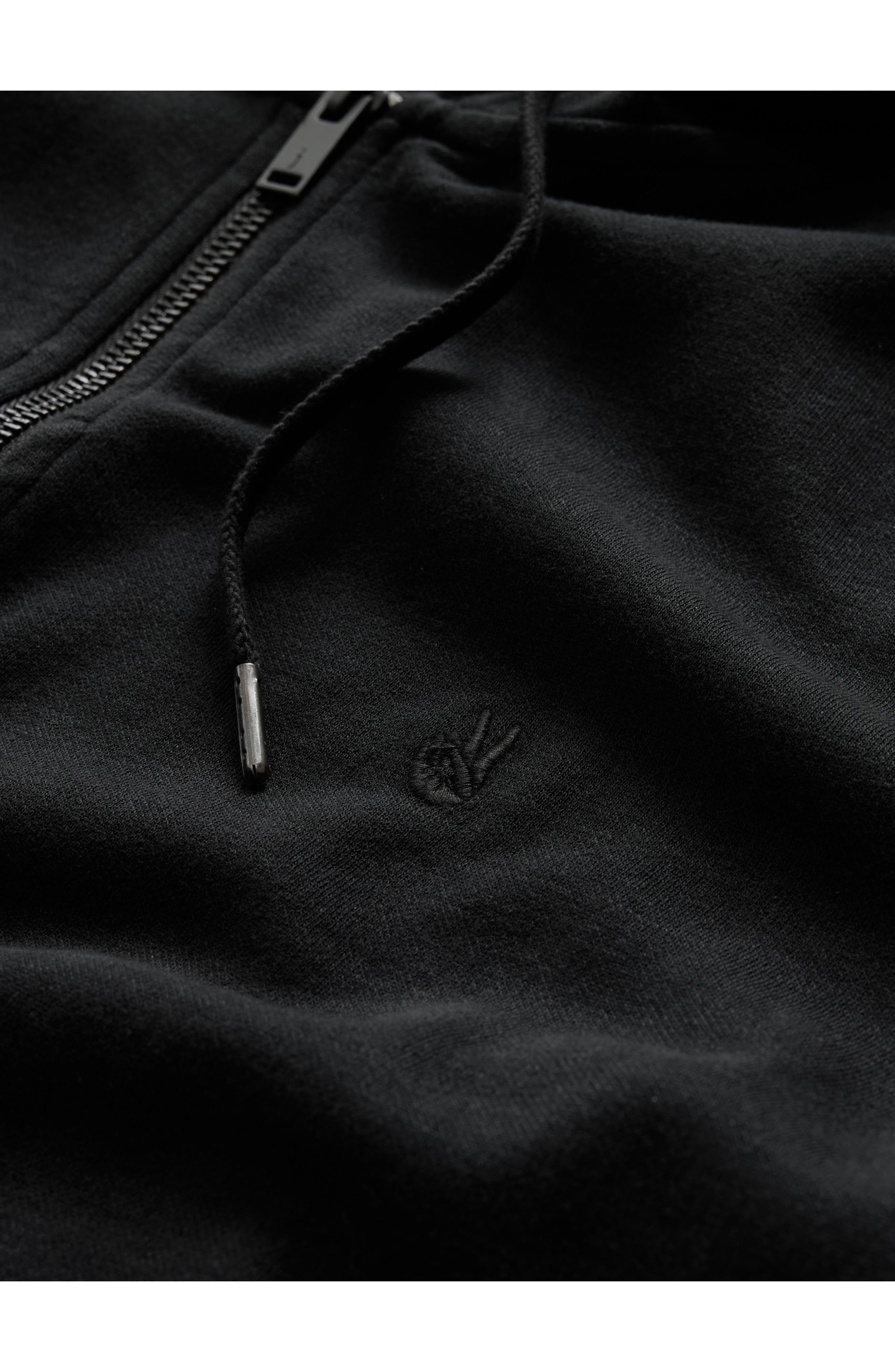 John Varvatos Cotton Double Knit Zip Hoodie (Men) | Nordstromrack