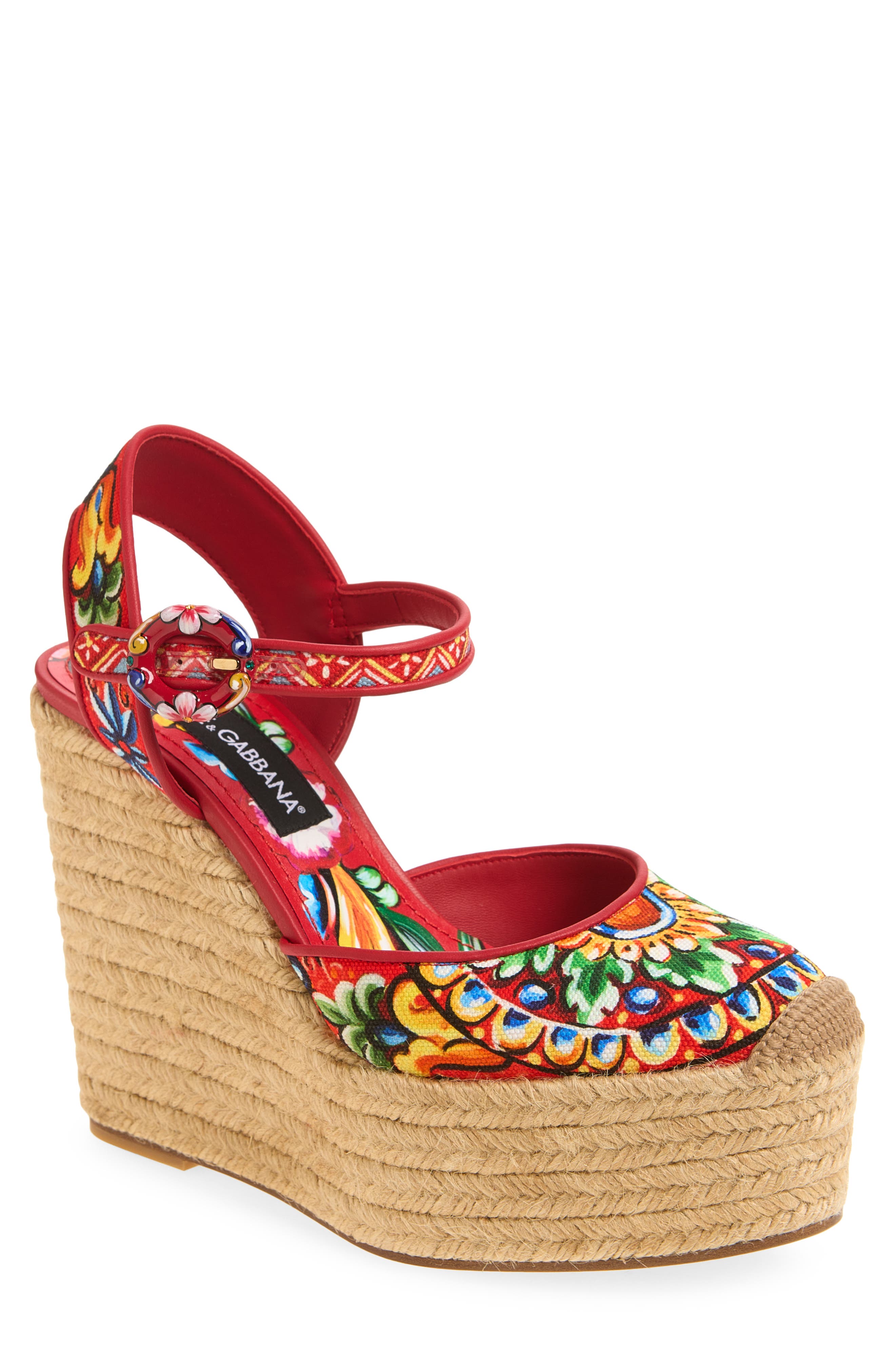 Lola Espadrille Wedge Sandal, Main, color, HD6CL RUOTE CARRETTO FLD