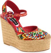 Dolce&Gabbana Lola Espadrille Wedge Sandal