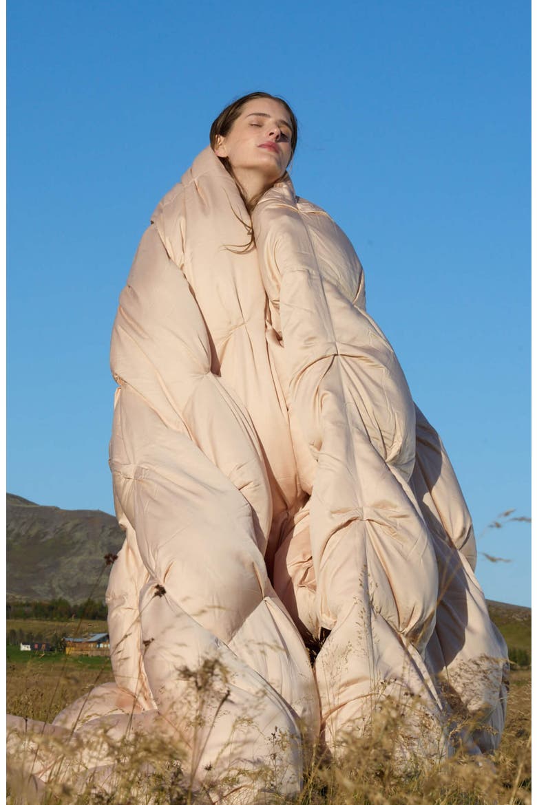 Bubble Comforter, Alternate, color, BLUSH