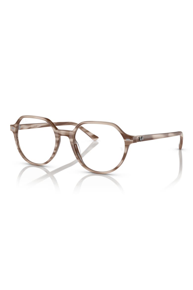 RX5395 49mm Square Optical Glasses, Alternate, color, BEIGE