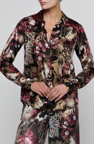 L'AGENCE Tyler Silk Shirt