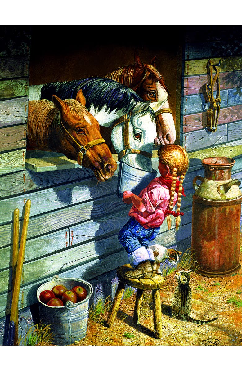 Sunsout Working Girl 500 piece Jigsaw Puzzle for Adults, Main, color, Multicolor