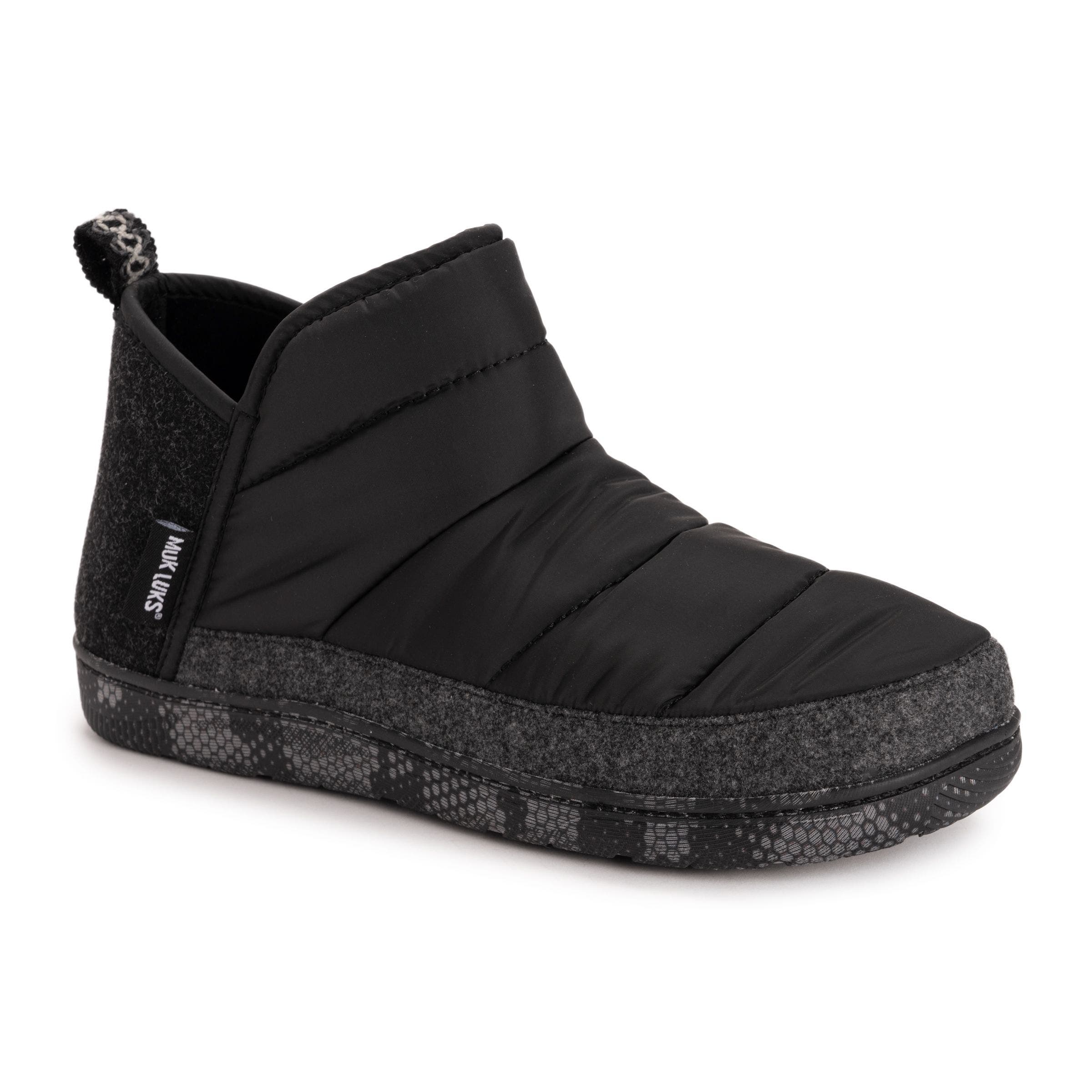 MUK LUKS Weston Slipper Boot, Main, color, Black