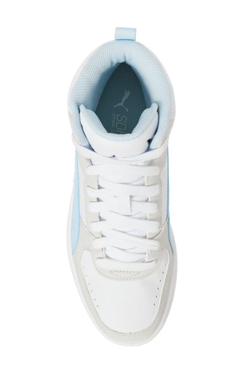 Puma Rebound Joy Sneaker In White-icy Blue-gray