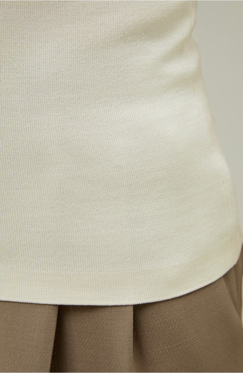 Lilysilk Women's Minimalist Sleeveless Turtleneck Silk-Nylon Top, Alternate, color, White