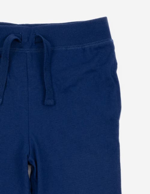 Leveret Kids 100% Cotton Lightweight Jogger Pants In Blue